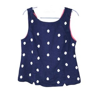 Odille Anthropologie Sleeveless Beaded Blouse Sz 14